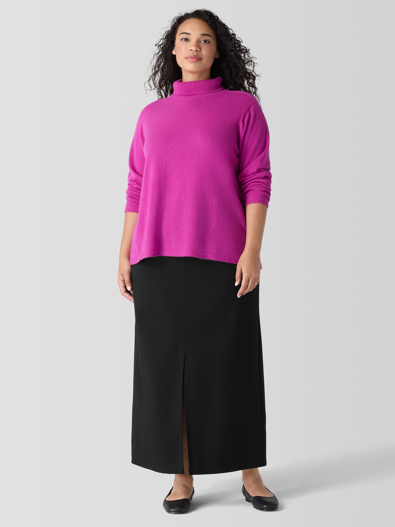 Italian Cashmere Turtleneck Top