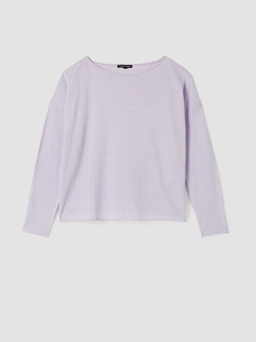 Organic Linen Cotton Jersey Box-Top