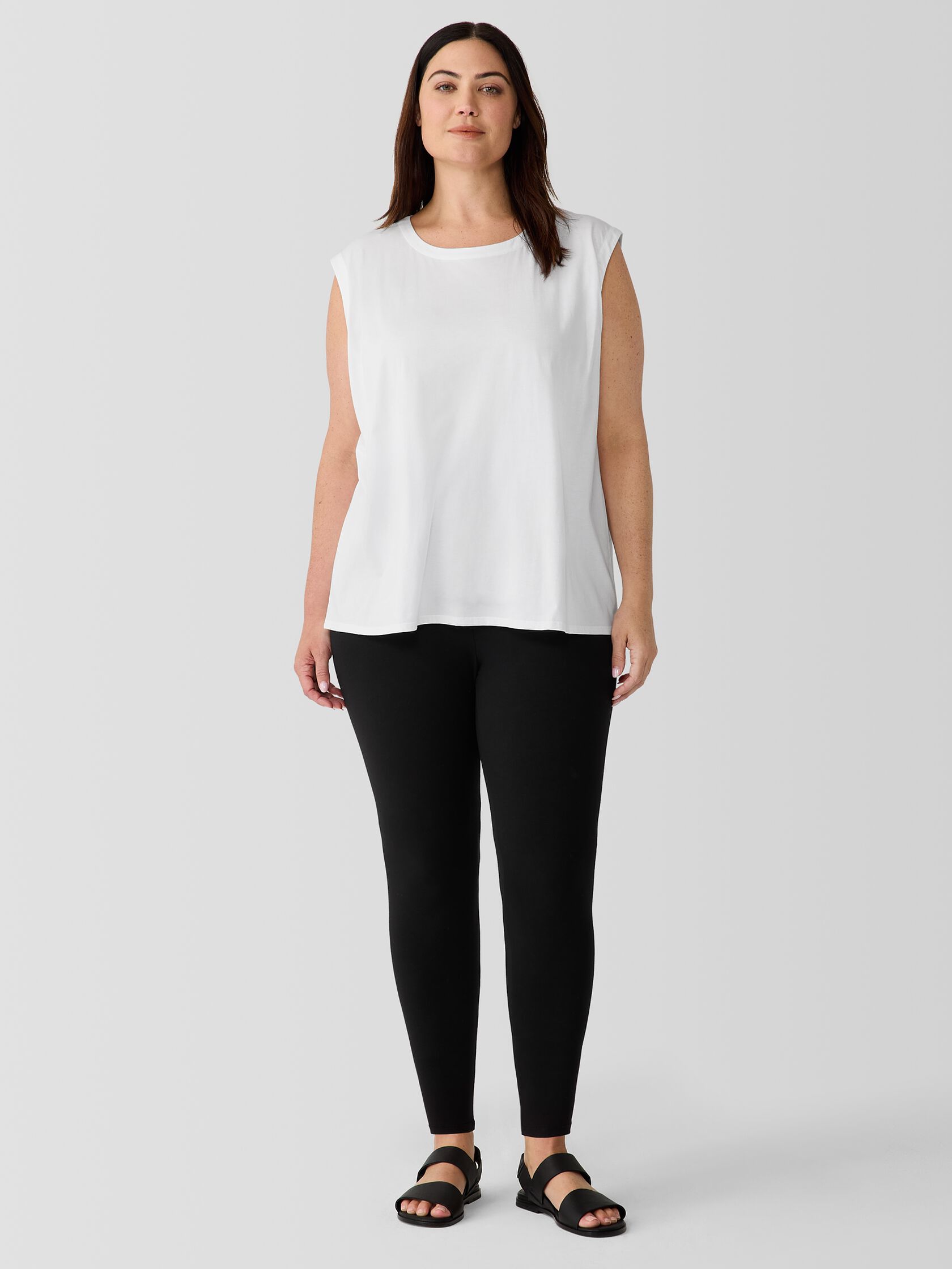 Organic Pima Cotton Jersey Round Neck Tank