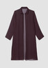 Crinkled Sheer Silk Classic Collar Jacket