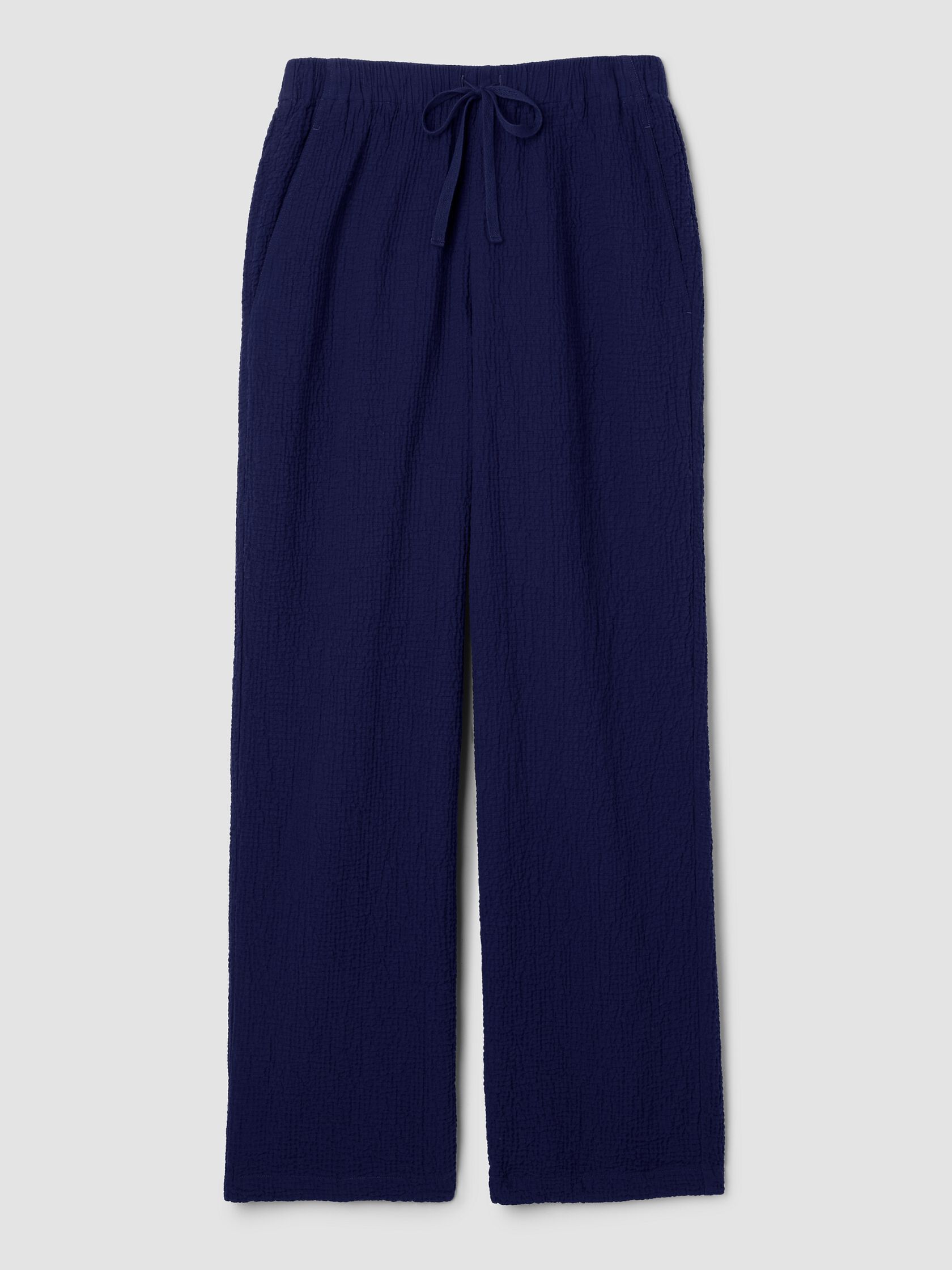 Organic Cotton Doubleweave Straight Pant