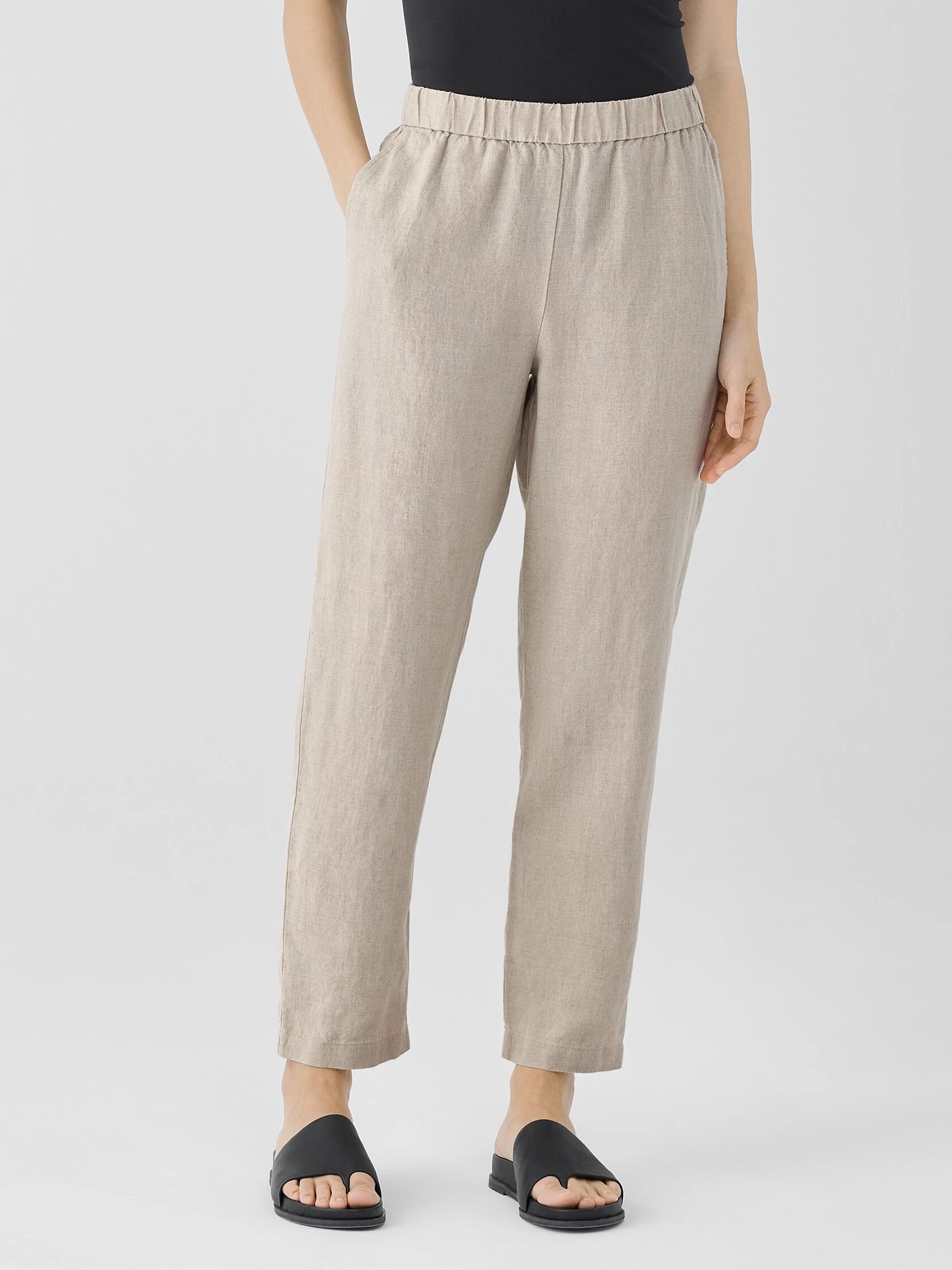 Organic Linen Tapered Pant