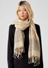 Organic Linen Cotton Striped Scarf