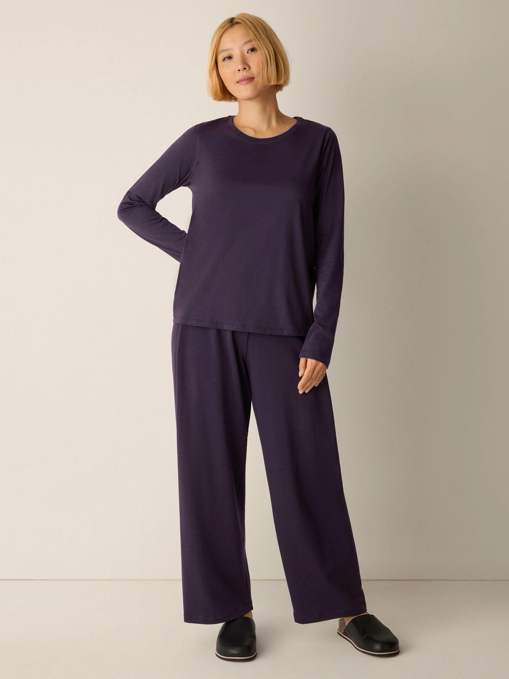 Cozy Brushed Terry Hug Straight Pant