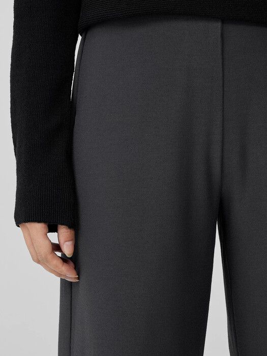 Washable Stretch Crepe Wide-Leg Pant
