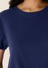 Organic Cotton Slubby Jersey Crew Neck Tee