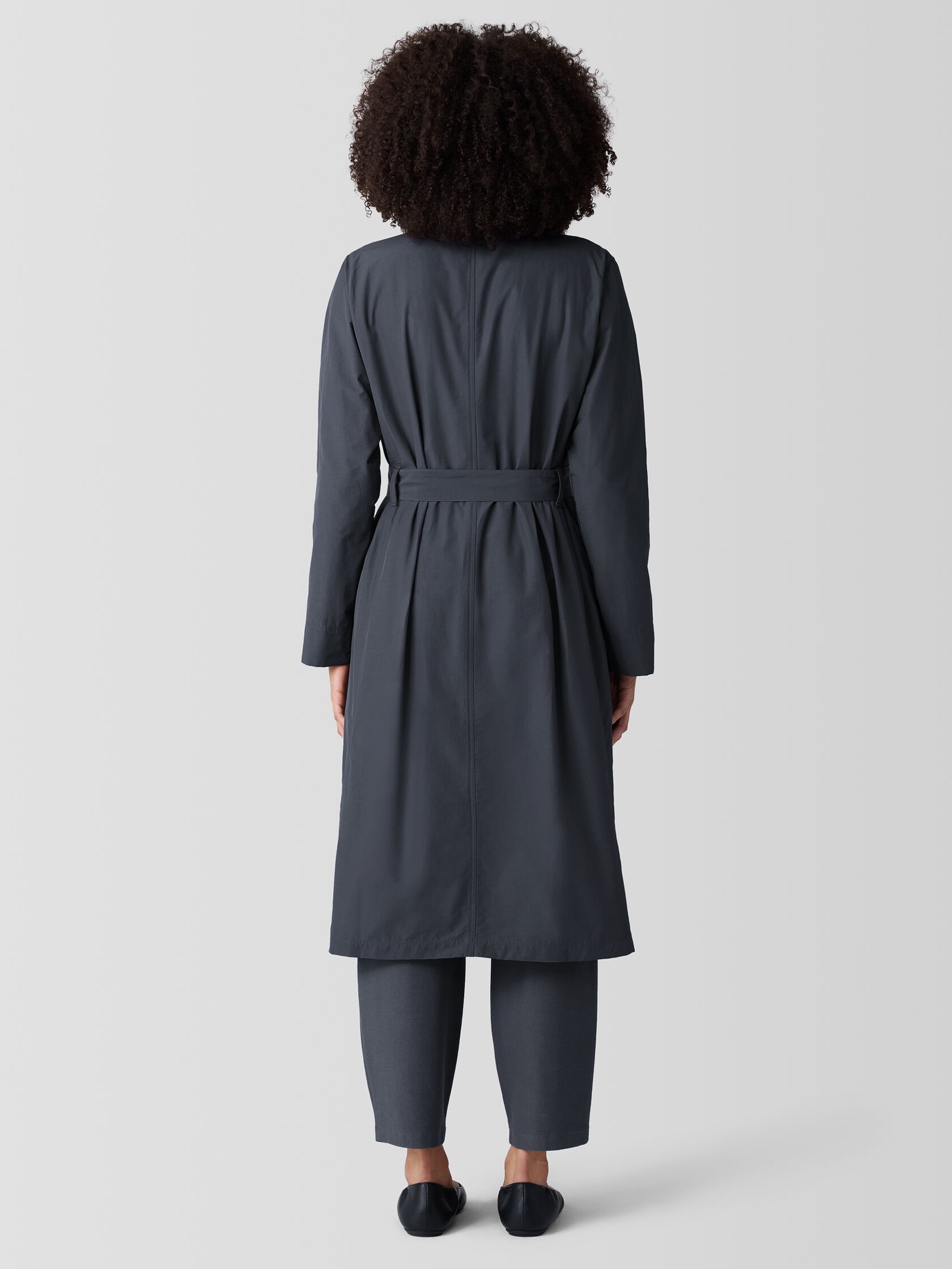 Light Cotton Nylon Trench Coat