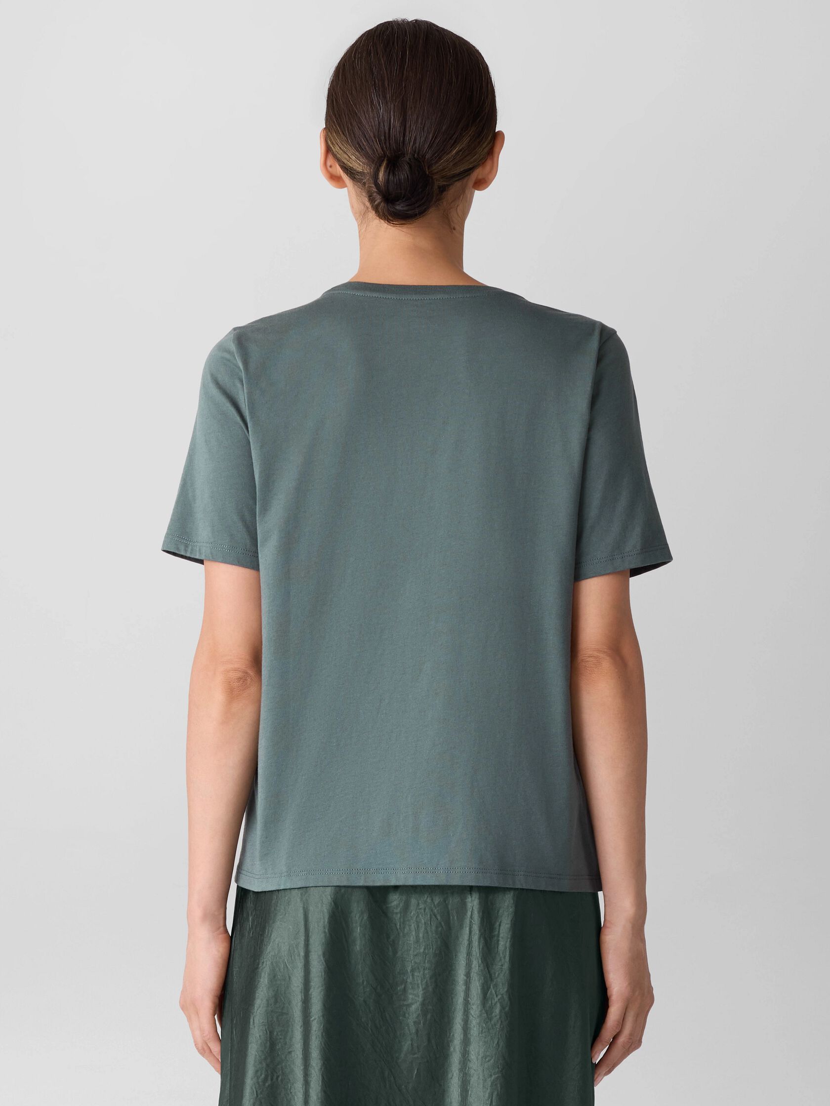Organic Pima Cotton Jersey Round Neck Tee