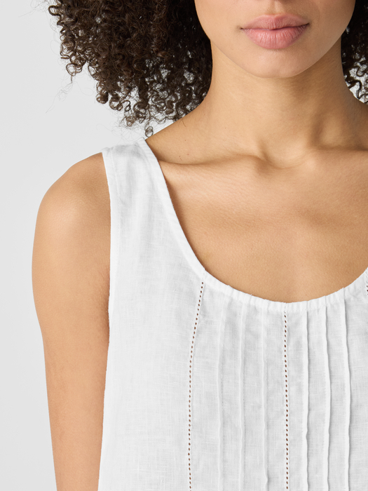 Organic Linen Scoop Neck Dress