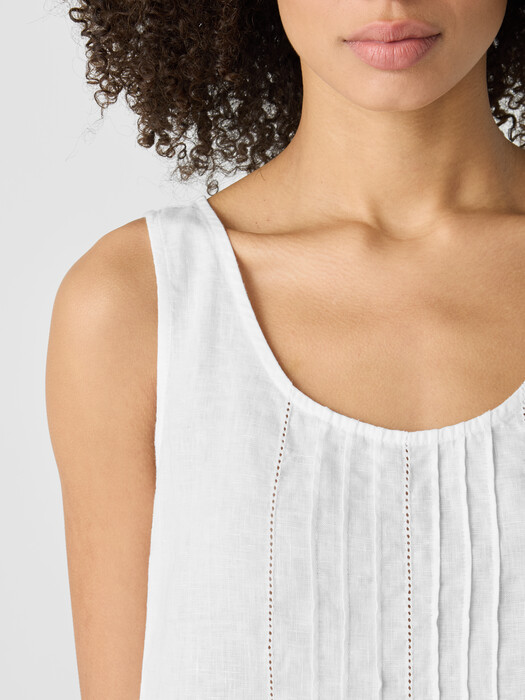 Organic Linen Scoop Neck Dress