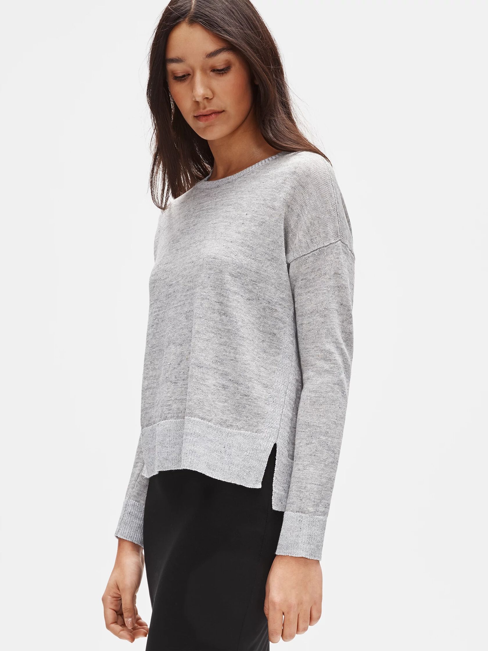 Organic Linen Melange Box-Top