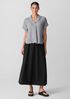 Washed Organic Cotton Poplin A-Line Skirt