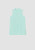 Garment-Dyed Organic Handkerchief Linen Sleeveless Shirt