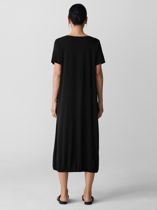 Fine Jersey Lantern Dress