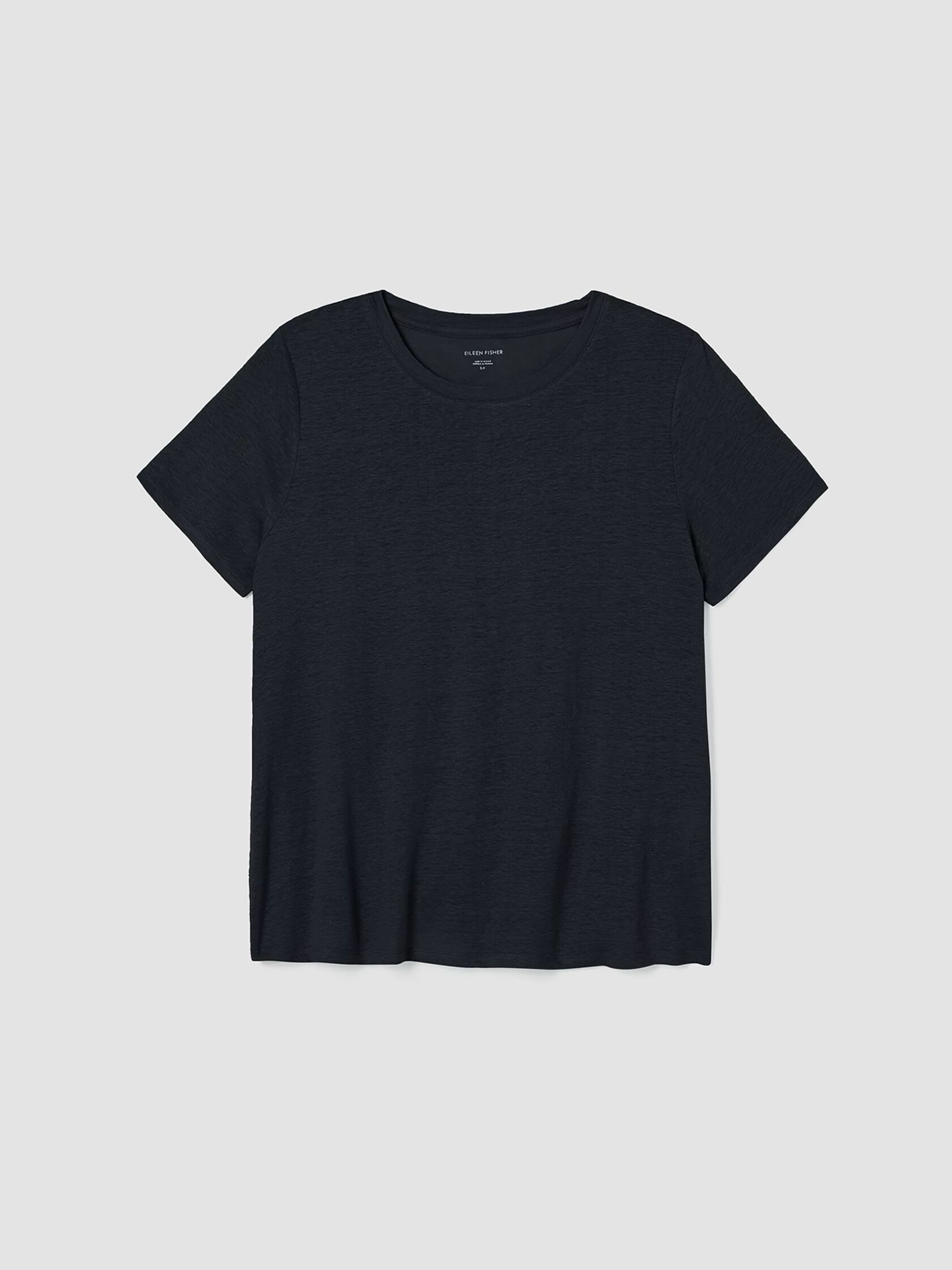 Organic Linen Jersey Crew Neck Tee