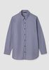 Striped Organic Cotton Poplin Classic Collar Shirt