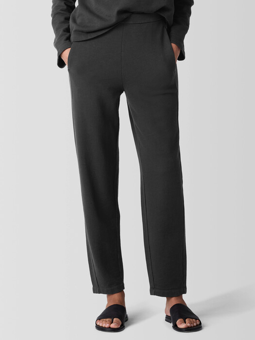 Garment-Dyed Terry Slouchy Pant