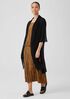 Sheer Silk Georgette High Collar Jacket