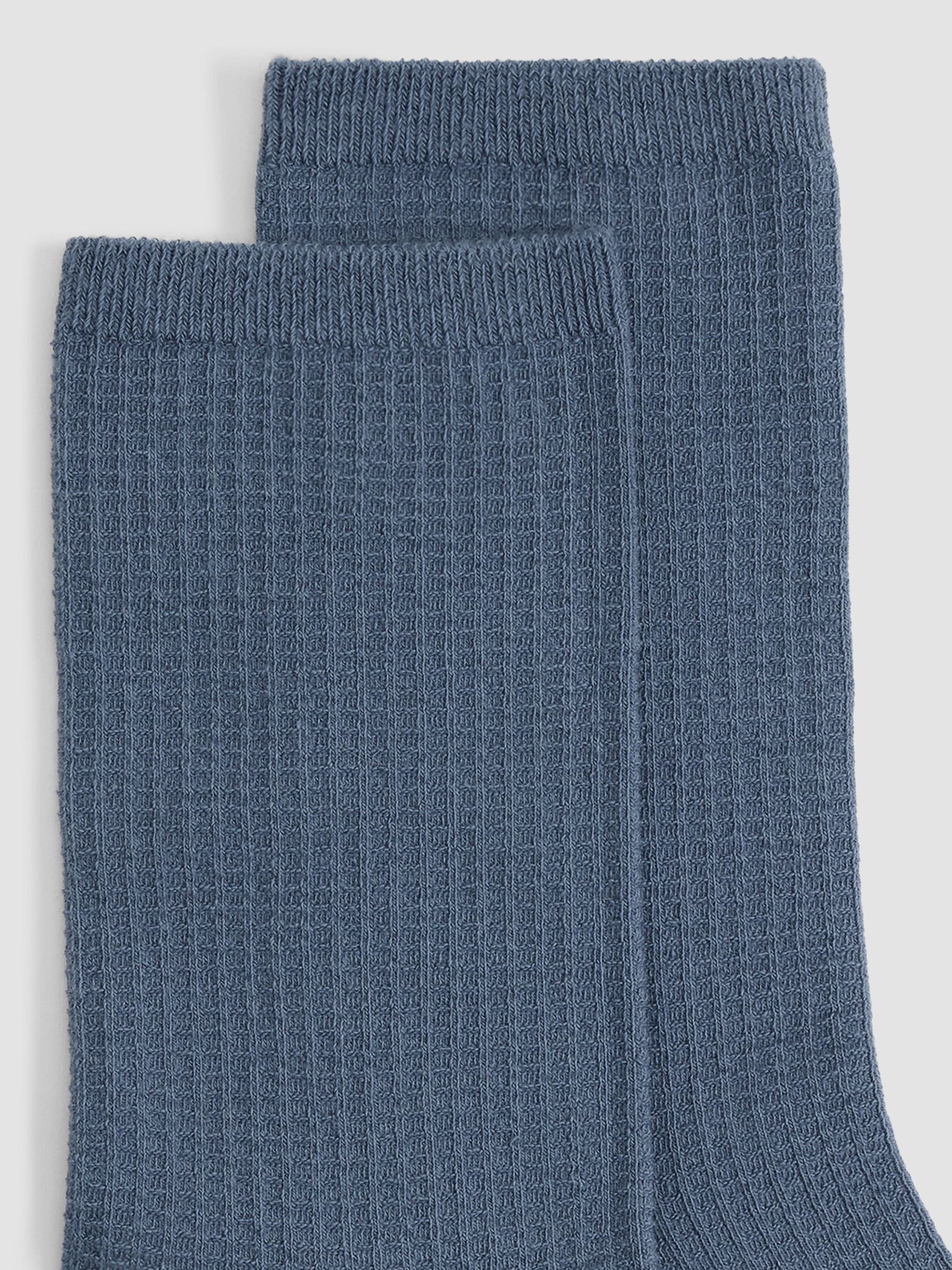 Cotton Waffle Blend Crew Sock