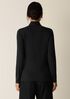 Sheer Cotton Blend Knit Turtleneck Top