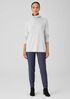 Washable Stretch Crepe Slim Pant