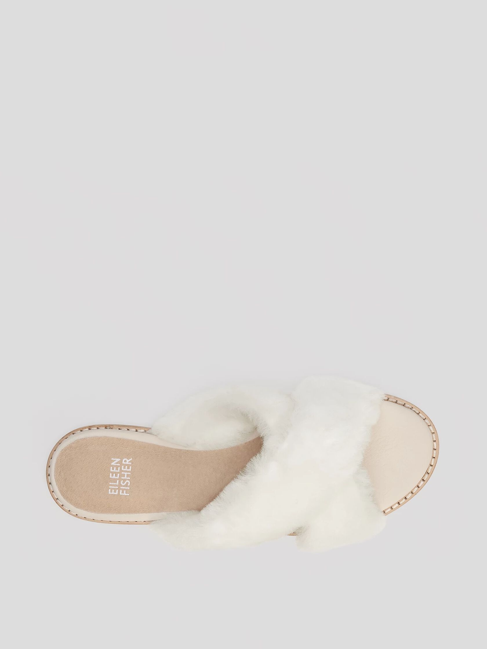 Cross Shearling Slipper