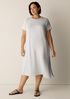 Striped Organic Cotton Slub Tee Dress