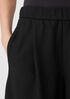 Boiled Wool Jersey Pleated Lantern Pant