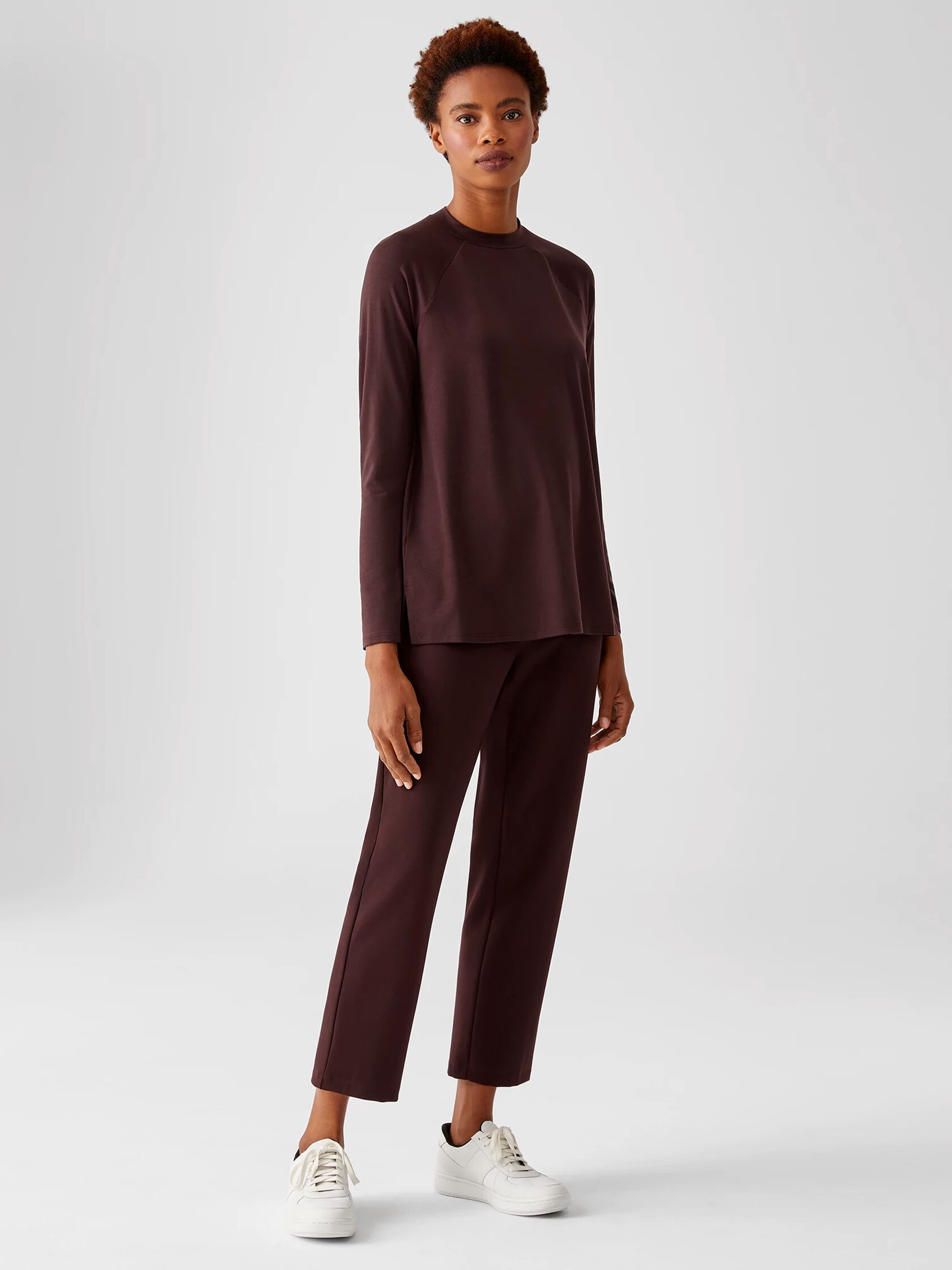Fine Jersey Crew Neck Top