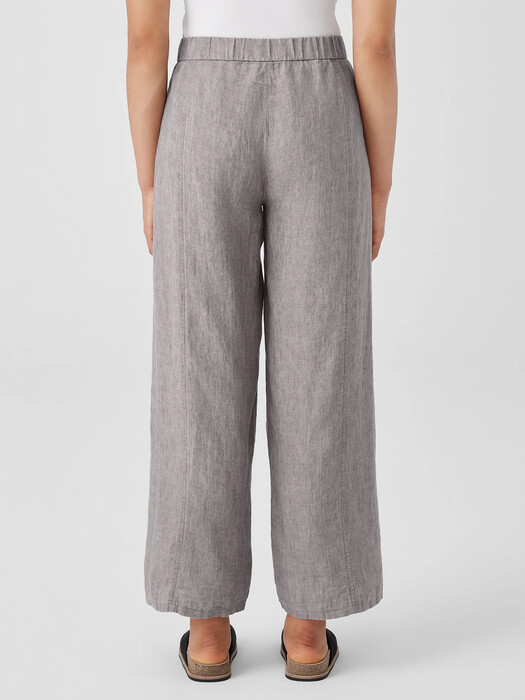 Washed Organic Linen Délavé Wide Trouser Pant