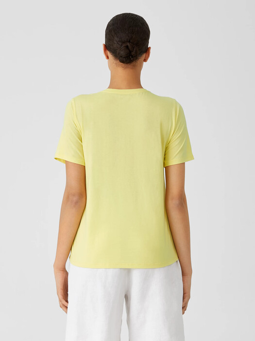 Organic Pima Cotton Jersey Round Neck Tee