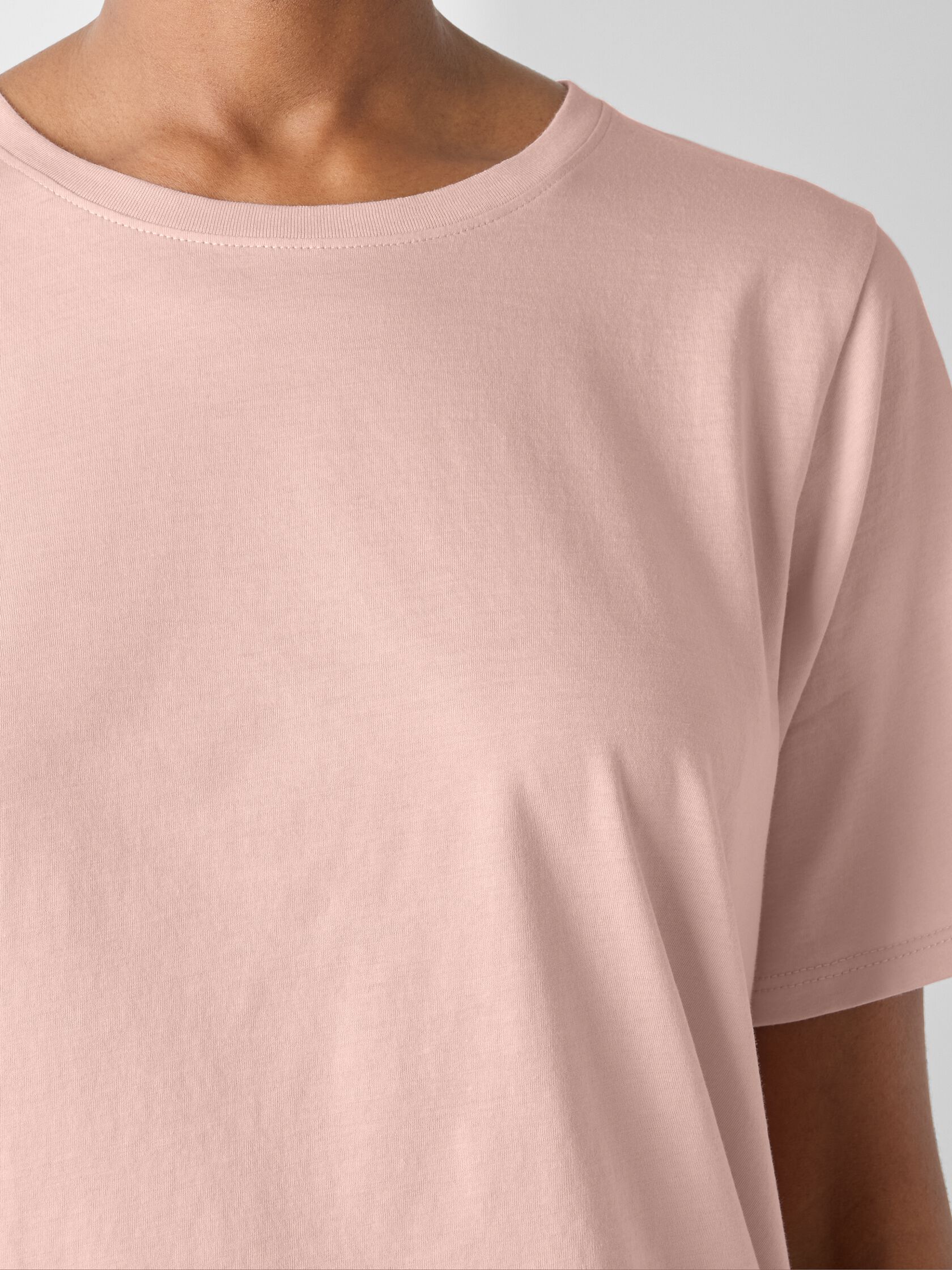 Organic Pima Cotton Jersey Round Neck Tee