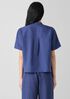 Organic Handkerchief Linen Band Collar Shirt