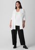 Silk Georgette Crepe Classic Collar Long Shirt