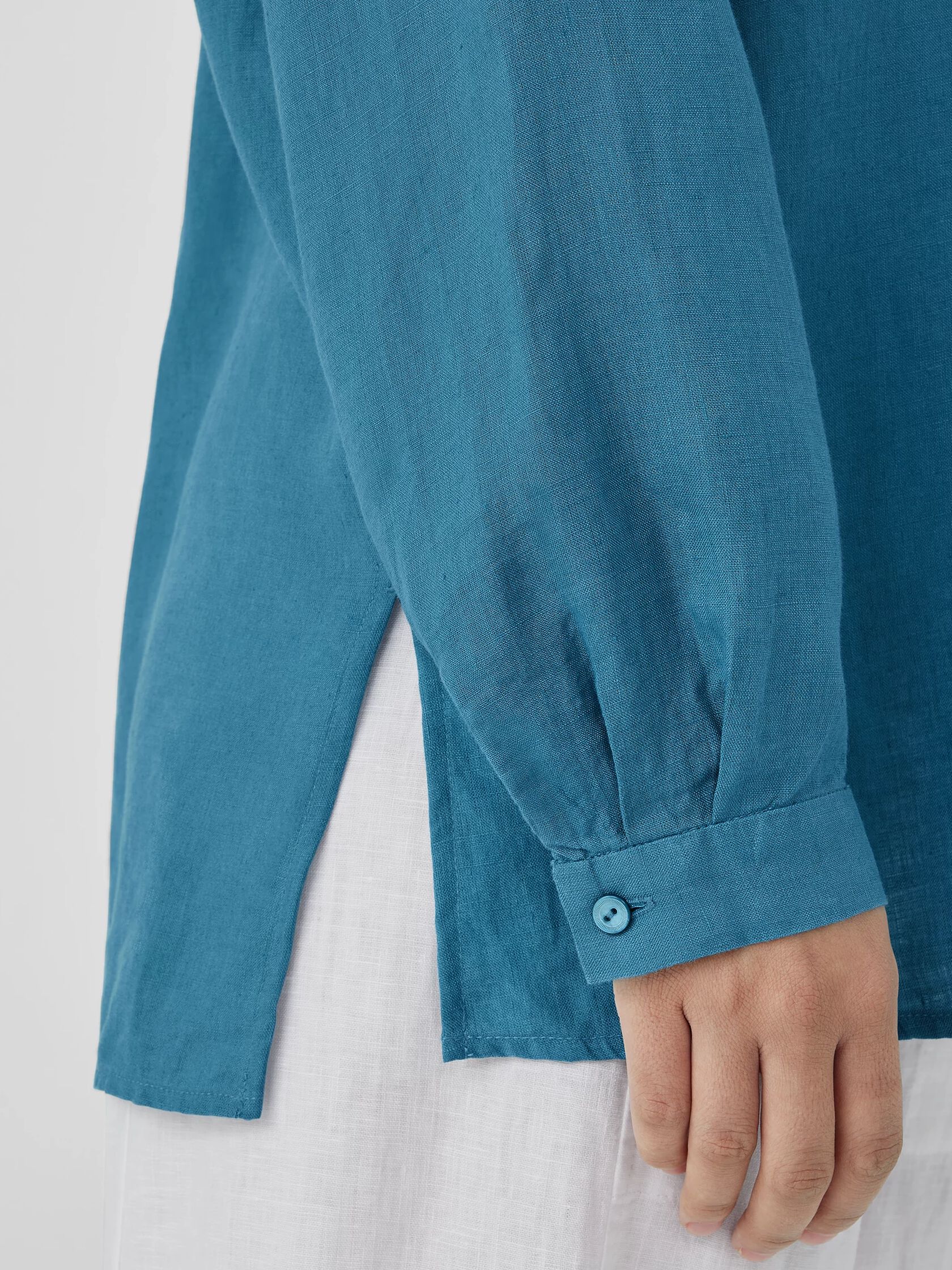 Organic Handkerchief Linen Classic Collar Shirt