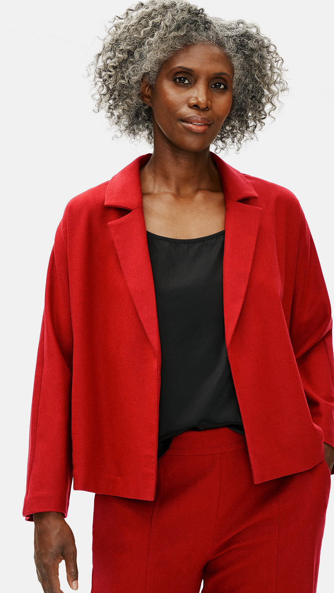 Eileen fisher red jacket online