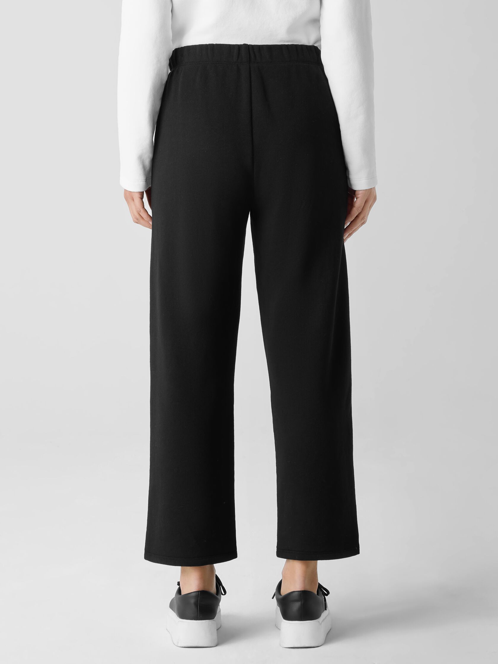 Organic Cotton French Terry Straight Pant