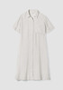 Puckered Organic Linen Shirtdress