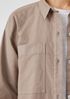 Cotton Hemp Stretch Shirt Jacket