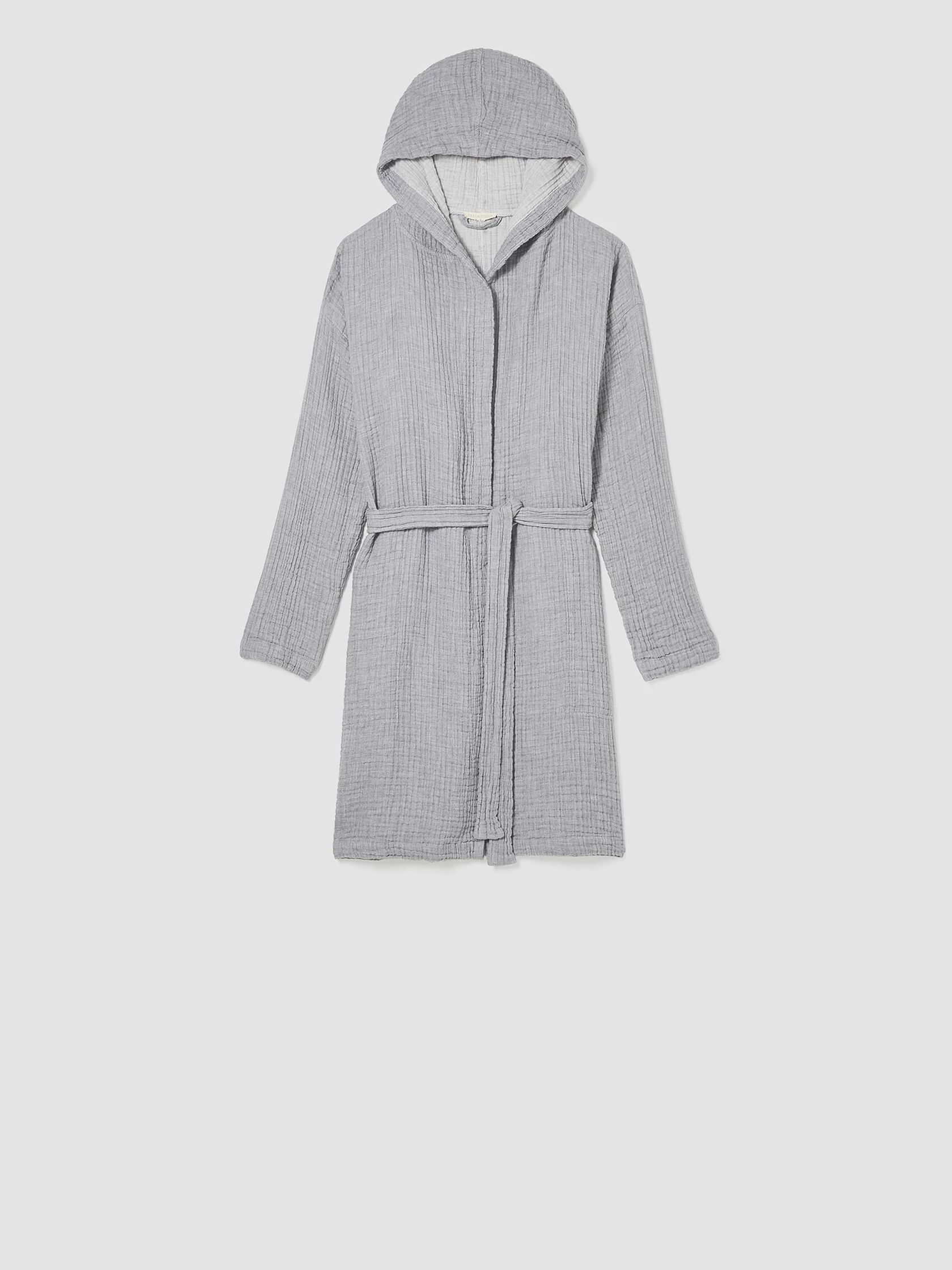 Organic Cotton Gauze Hooded Robe