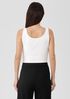 Pima Cotton Stretch Jersey Cropped Tank