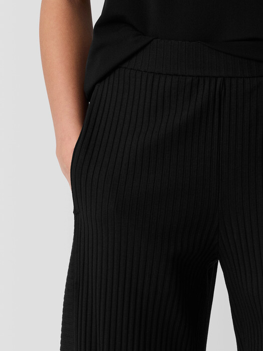 Textured Stretch Rib Lantern Pant