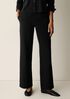 Washable Stretch Crepe Straight Pant