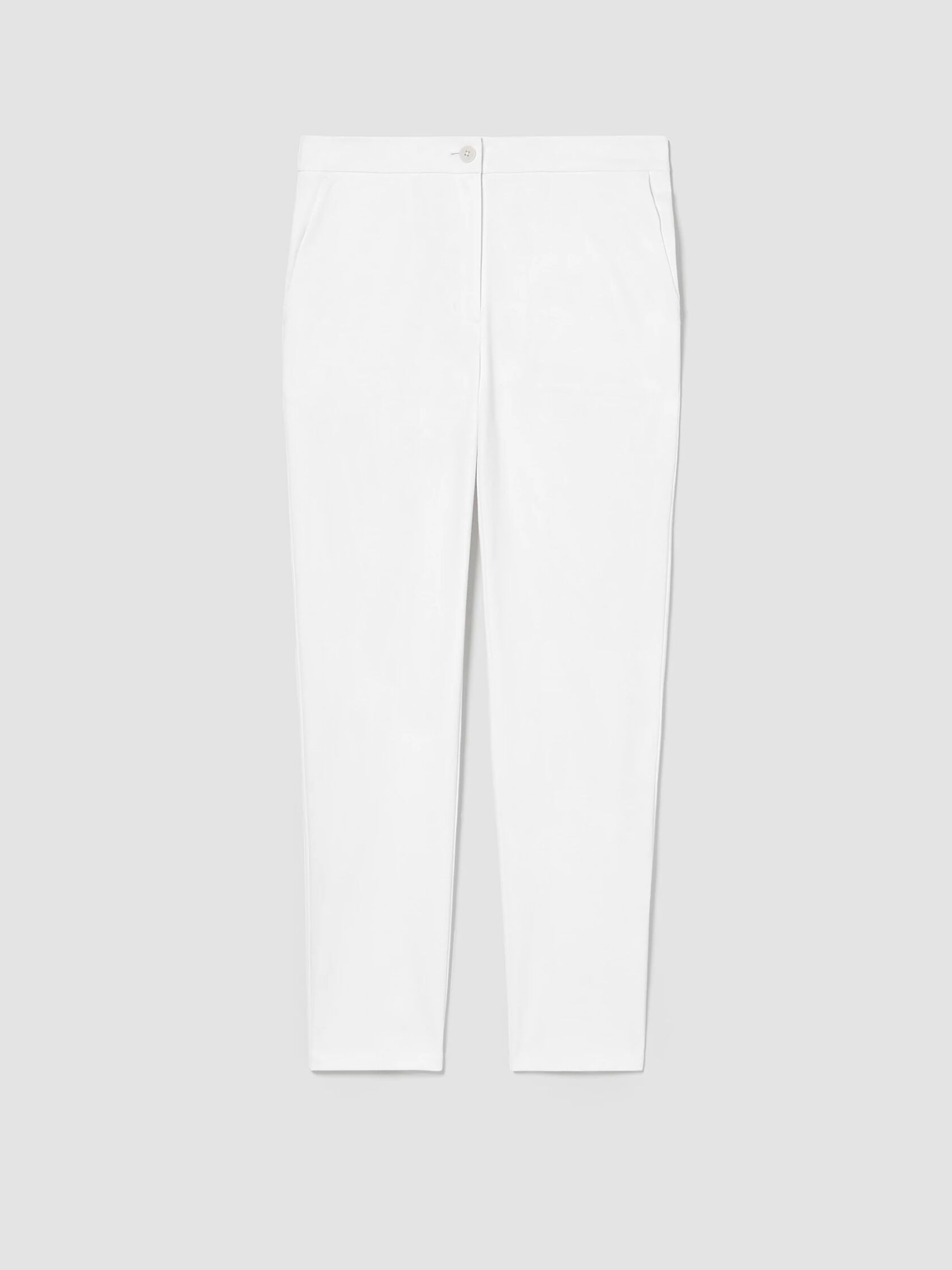 Cotton Ponte Slim Pant