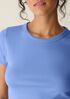 Organic Cotton Stretch Rib Crew Neck Tee