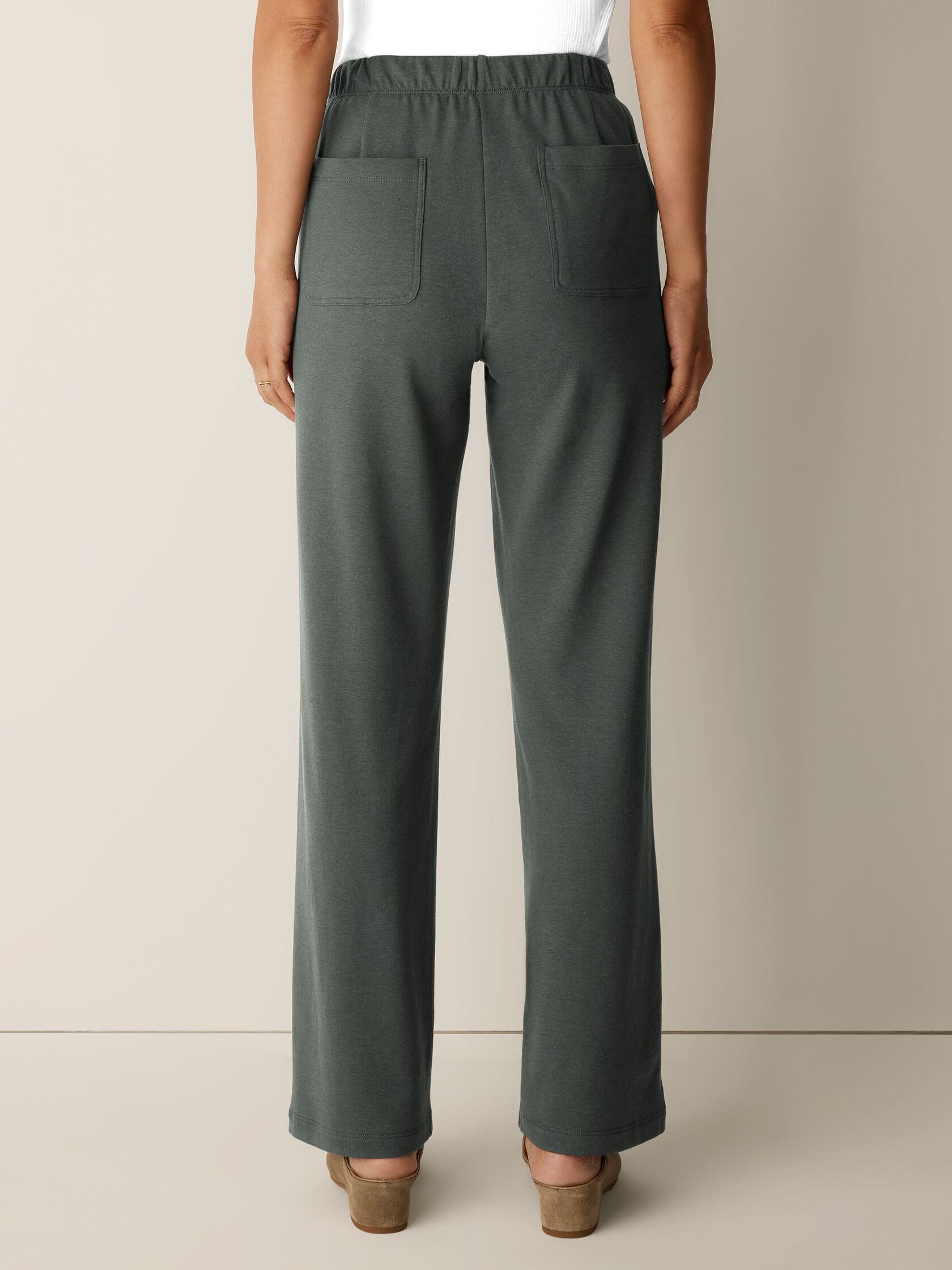 Cozy Brushed Terry Hug&nbsp;Straight Pant