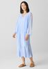 Crushed Silk V-Neck Dress