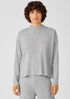 Cozy Waffle Knit Mock Neck Box-Top