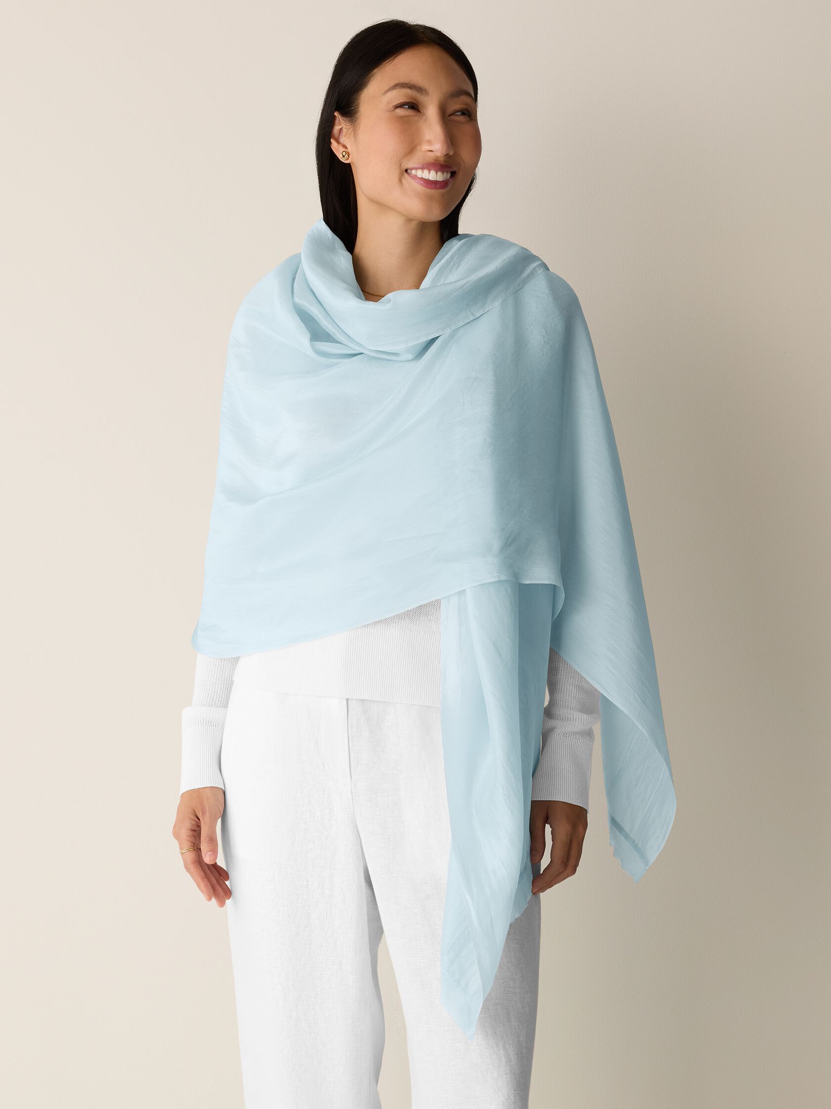 Washed Organic Silk Scarf