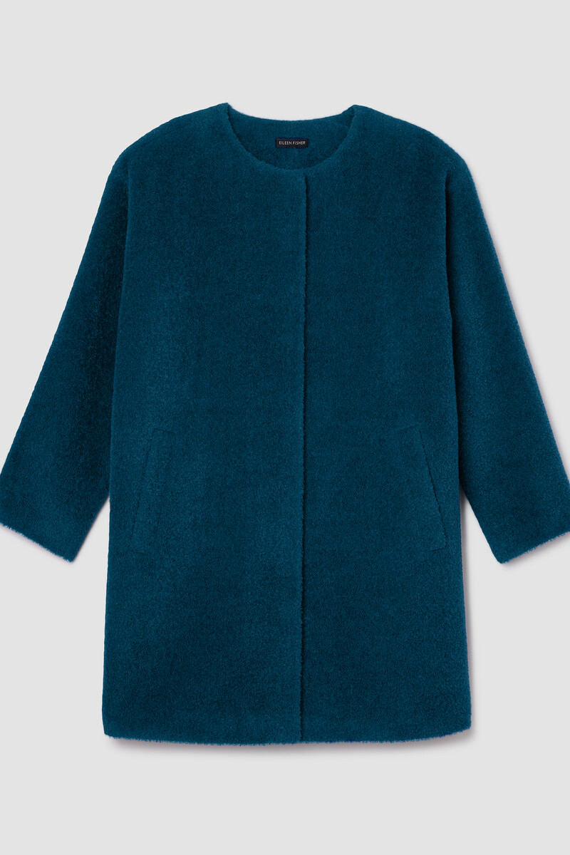 Fine Wool Alpaca Round Neck Coat Fine Wool Alpaca Round Neck Coat